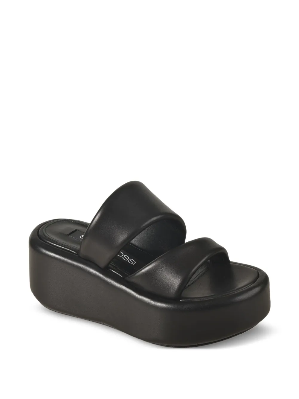 Sergio Rossi double-strap platform sandals Black