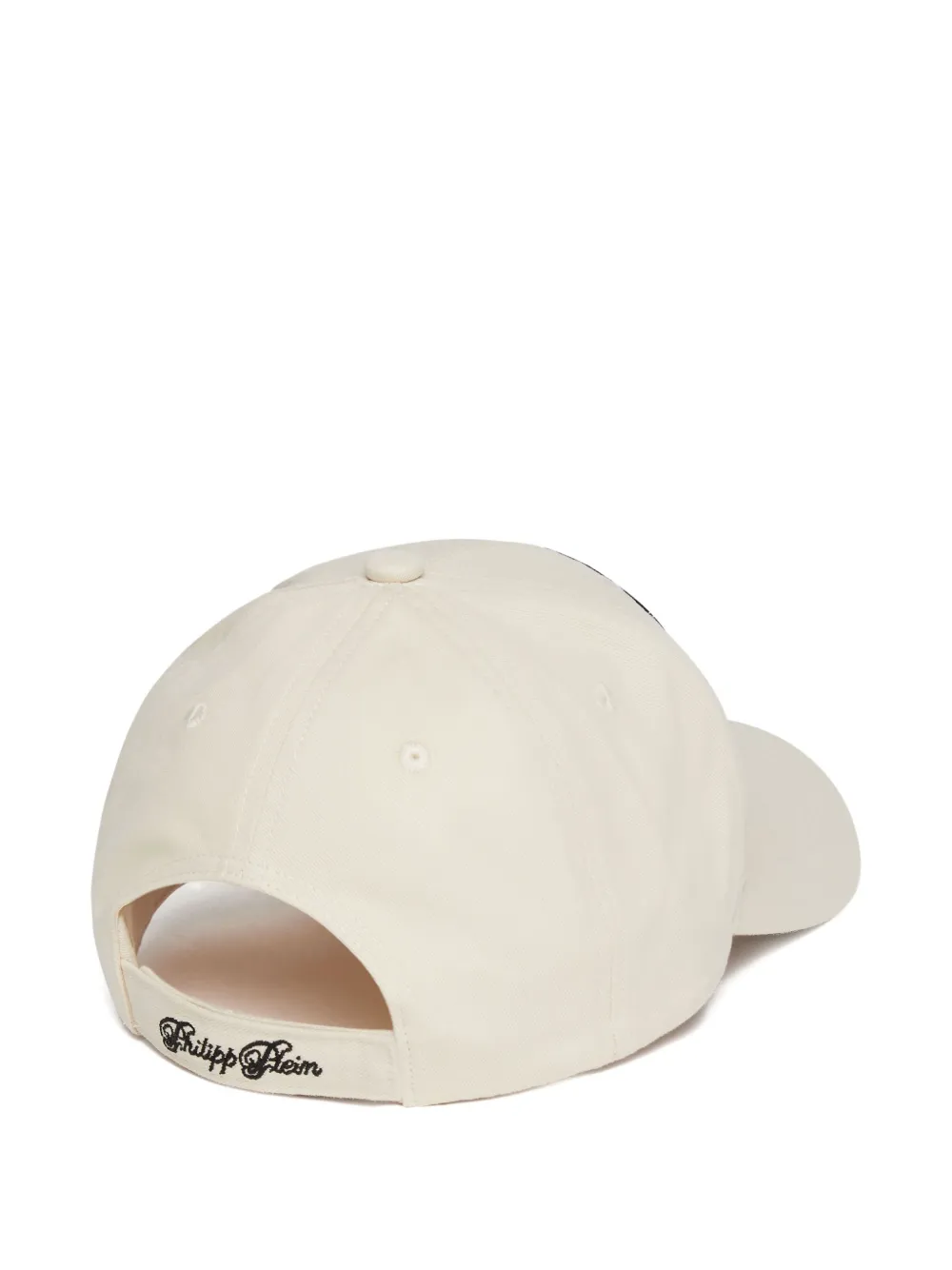 Philipp Plein Embroidered-patch Baseball Cap In Neutral