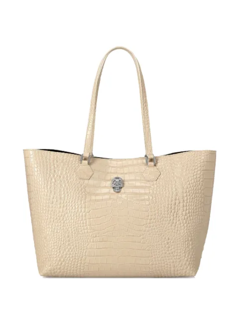 Philipp Plein crocodile-embossed tote bag