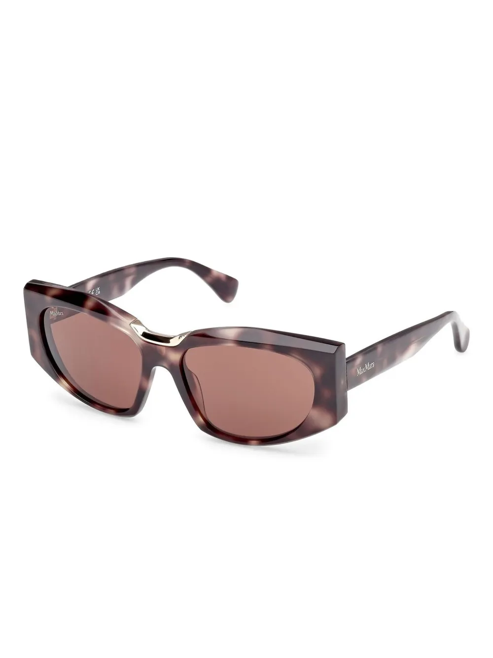 Max Mara Eyewear geometric-frame sunglasses | Brown | Image 1