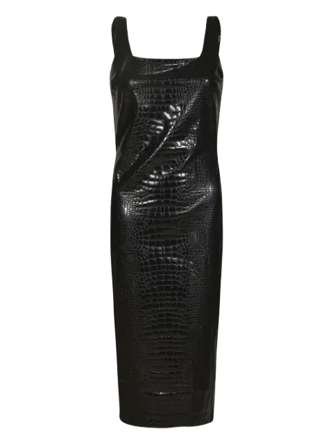 CHIARA BONI La Petite Robe crocodile-effect midi dress