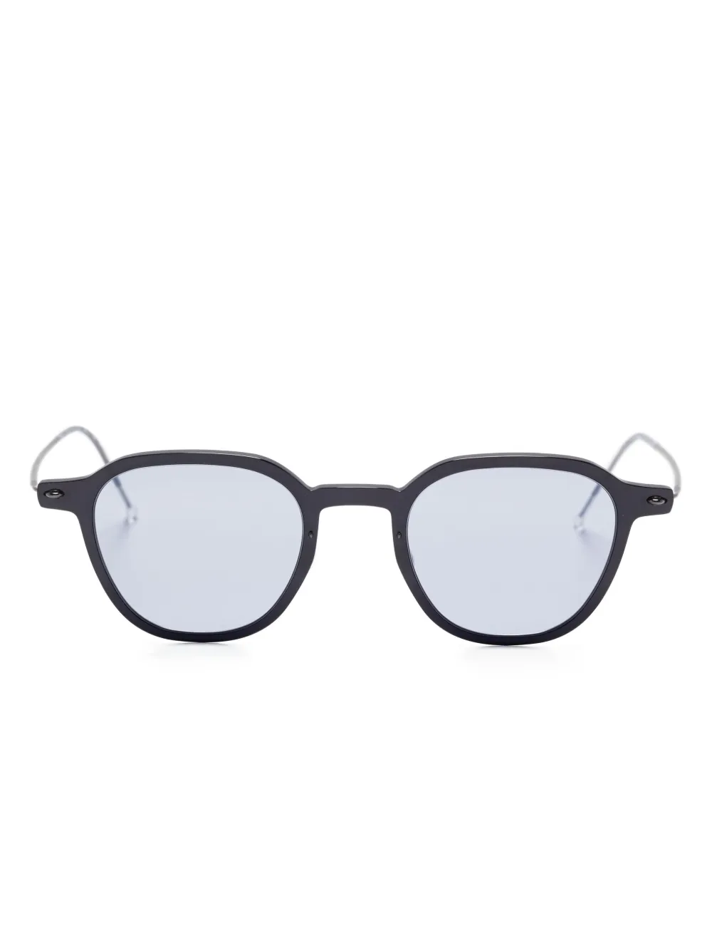 Lindberg 8348 titanium round-frame sunglasses | Black | Image 1