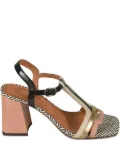 Chie Mihara block-heel geometric-pattern sandals - Neutrals
