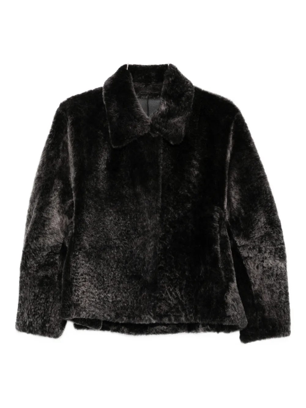 Manzoni 24 shearling cropped coat - Nero