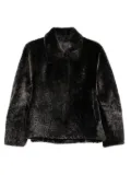 Manzoni 24 shearling cropped coat - Black