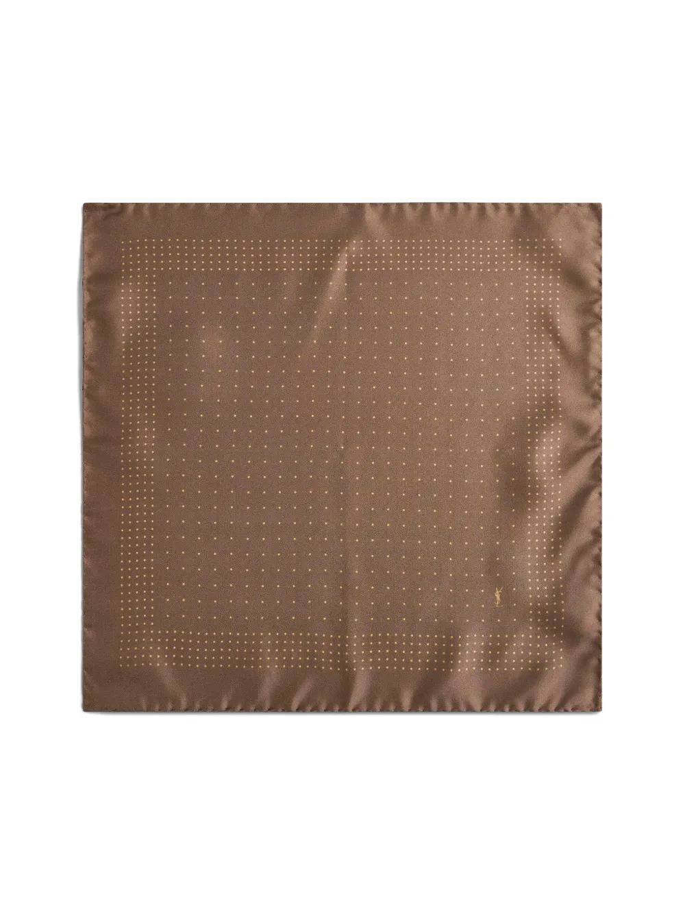 Saint Laurent Vierkant pochet Bruin