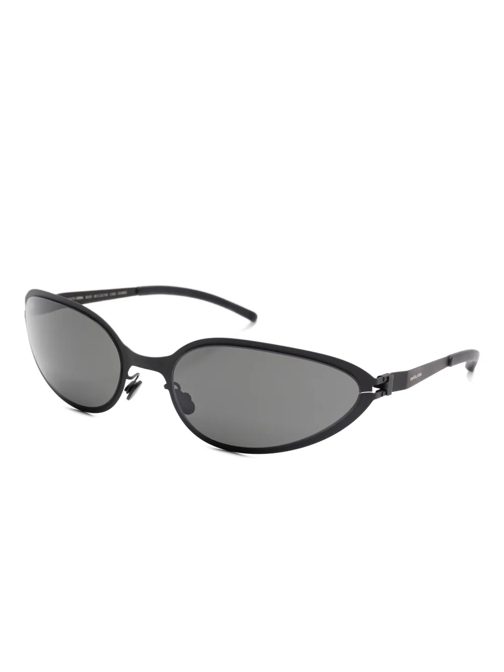 Mykita Bear zonnebril met cat-eye montuur Zwart