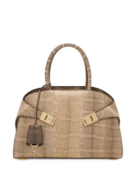 Ferragamo Hug snakeskin tote bag