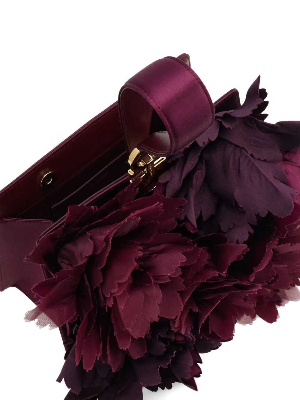 Ferragamo Kleine tas met bloemenprint Paars