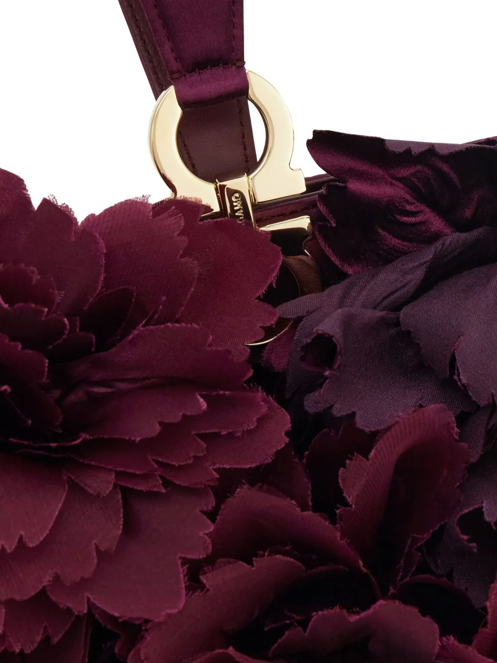 Ferragamo Kleine tas met bloemenprint Paars