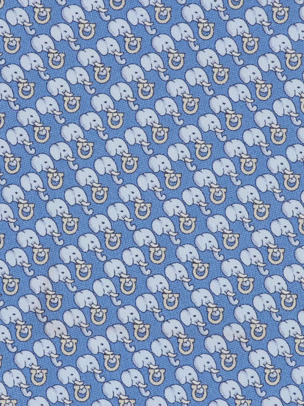 Ferragamo Zijden stropdas Blauw