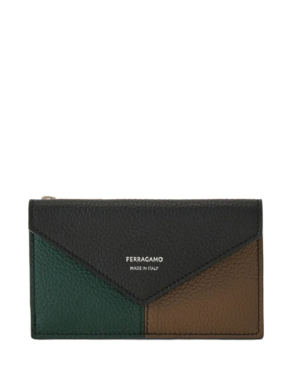 Ferragamo Pasjeshouder met colourblocking Zwart