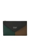 Ferragamo colour-block flap cardholder - Black