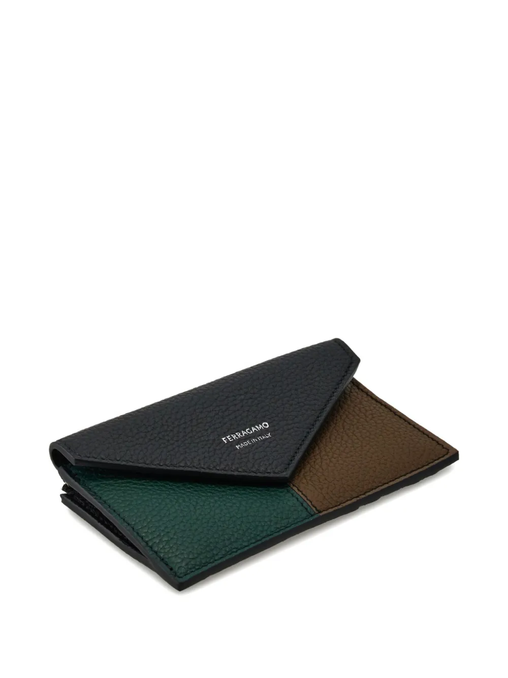 Ferragamo Pasjeshouder met colourblocking Zwart