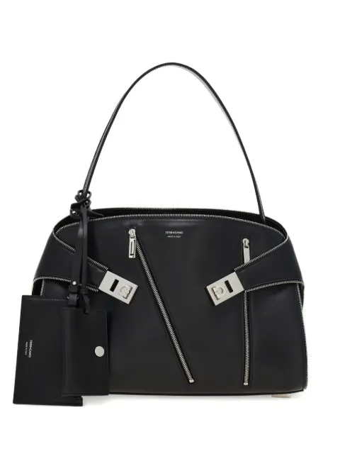 Ferragamo medium Hug Soft zip-detail shoulder bag
