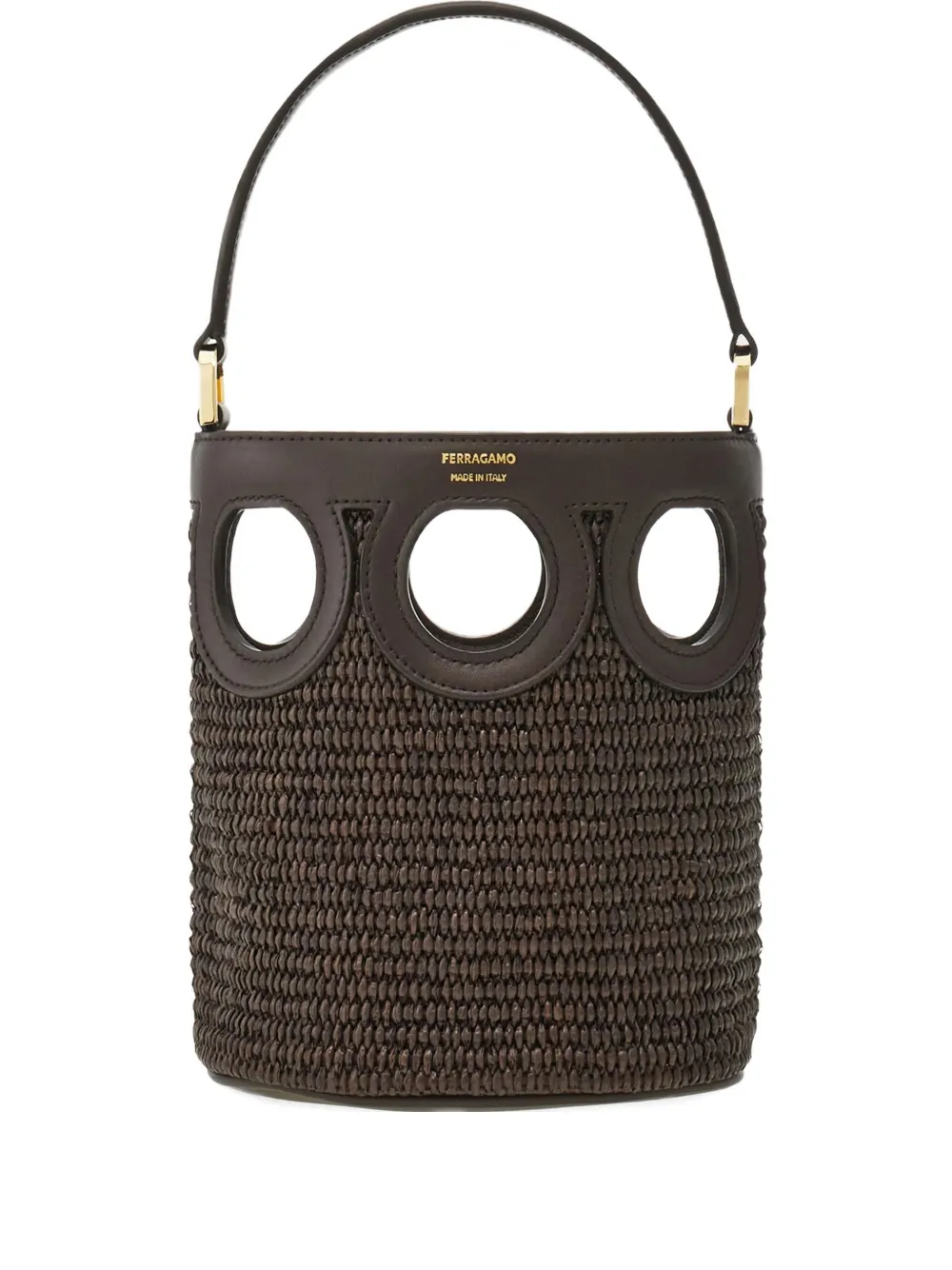 Ferragamo Gancini bucket-tas Bruin