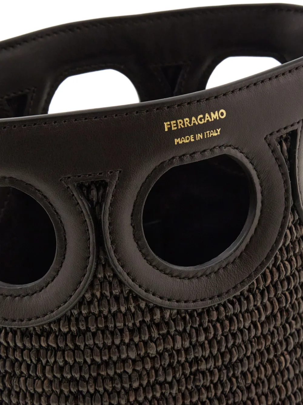 Ferragamo Gancini bucket-tas Bruin