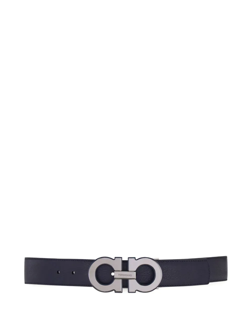 Ferragamo Reversible and adjustable Gancini belt - Blauw