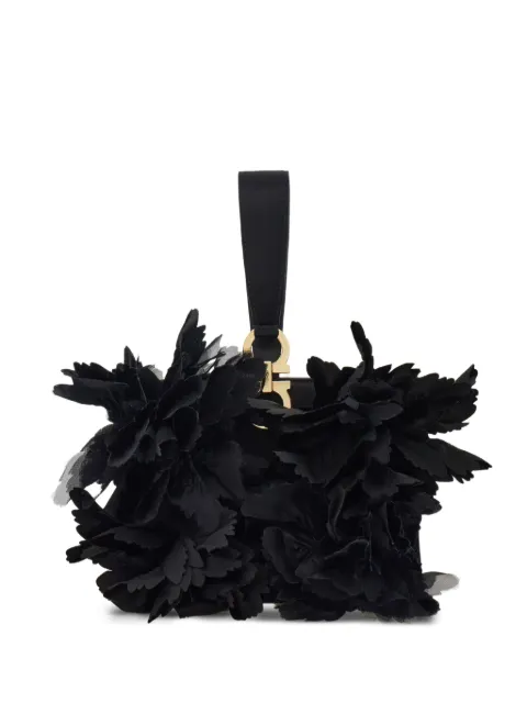 Ferragamo mini floral-detailing clutch bag
