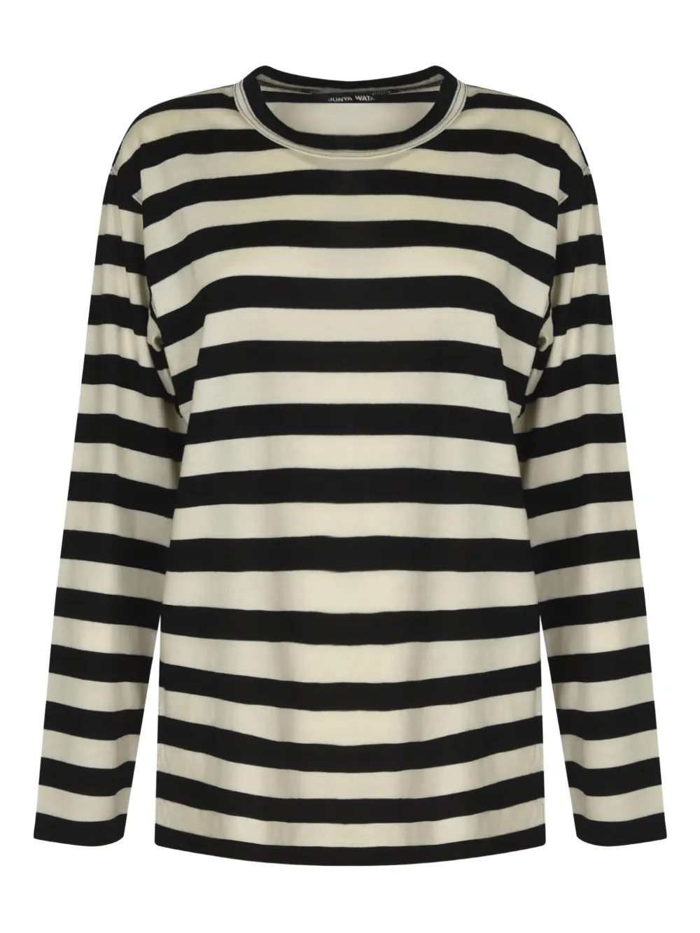 Junya Watanabe stripe long-sleeve T-shirt | Black | Image 1