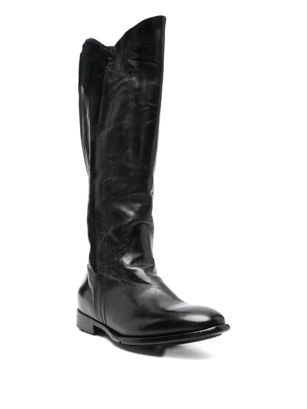 LEMARGO zipped knee boots Black