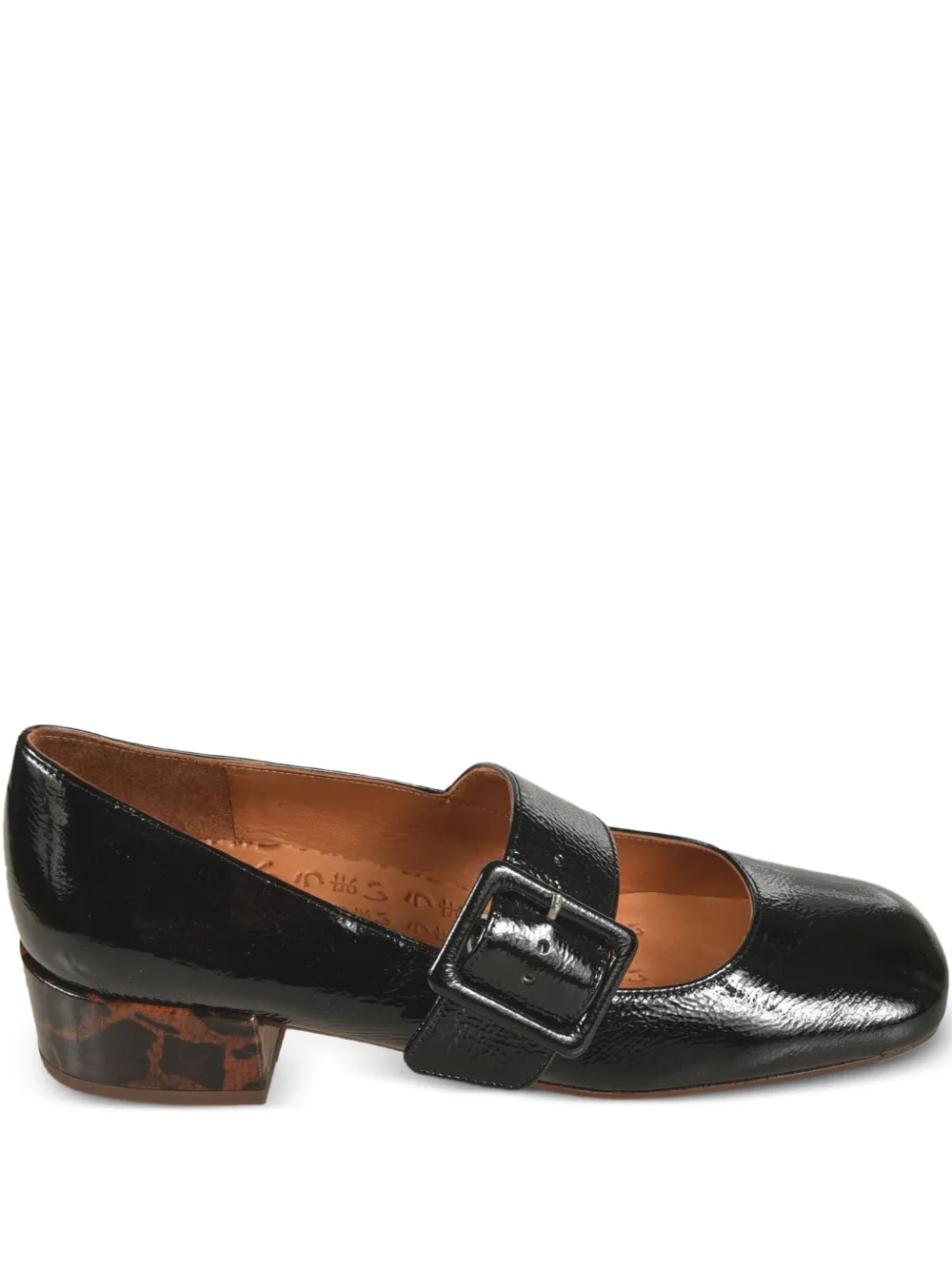 Chie Mihara UNARI buckle-detail shoes Black