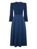 JANE Whitney button-detailed midi dress - Blue