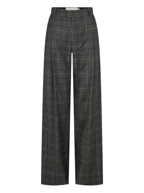 JANE check-pattern trousers