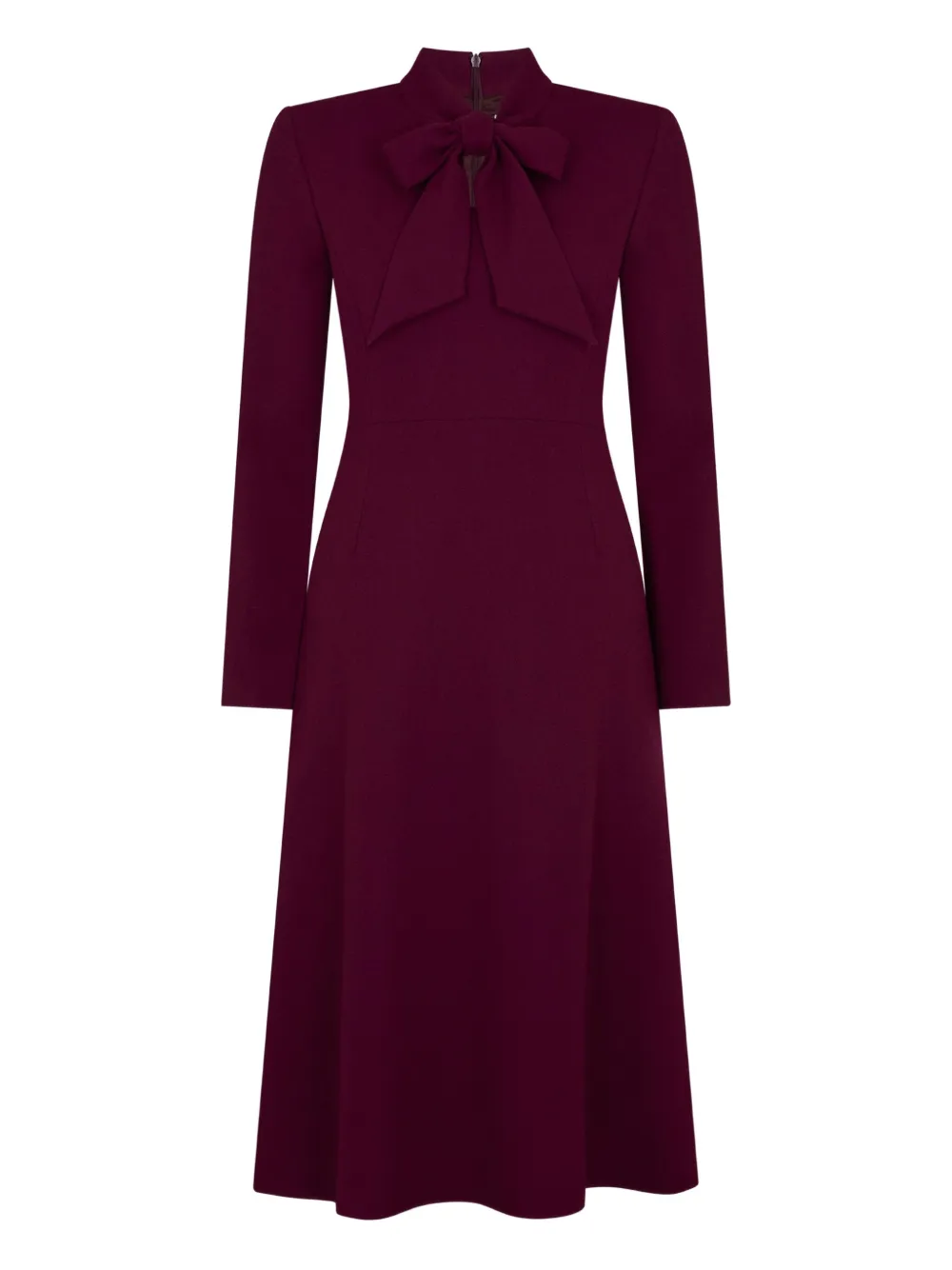 Wallis pussy-bow collar midi dress