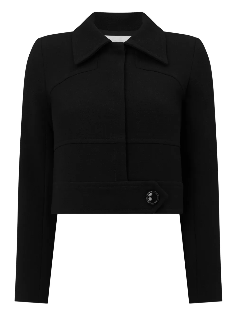 JANE Weaver panelled collared jacket | Black | Image 1