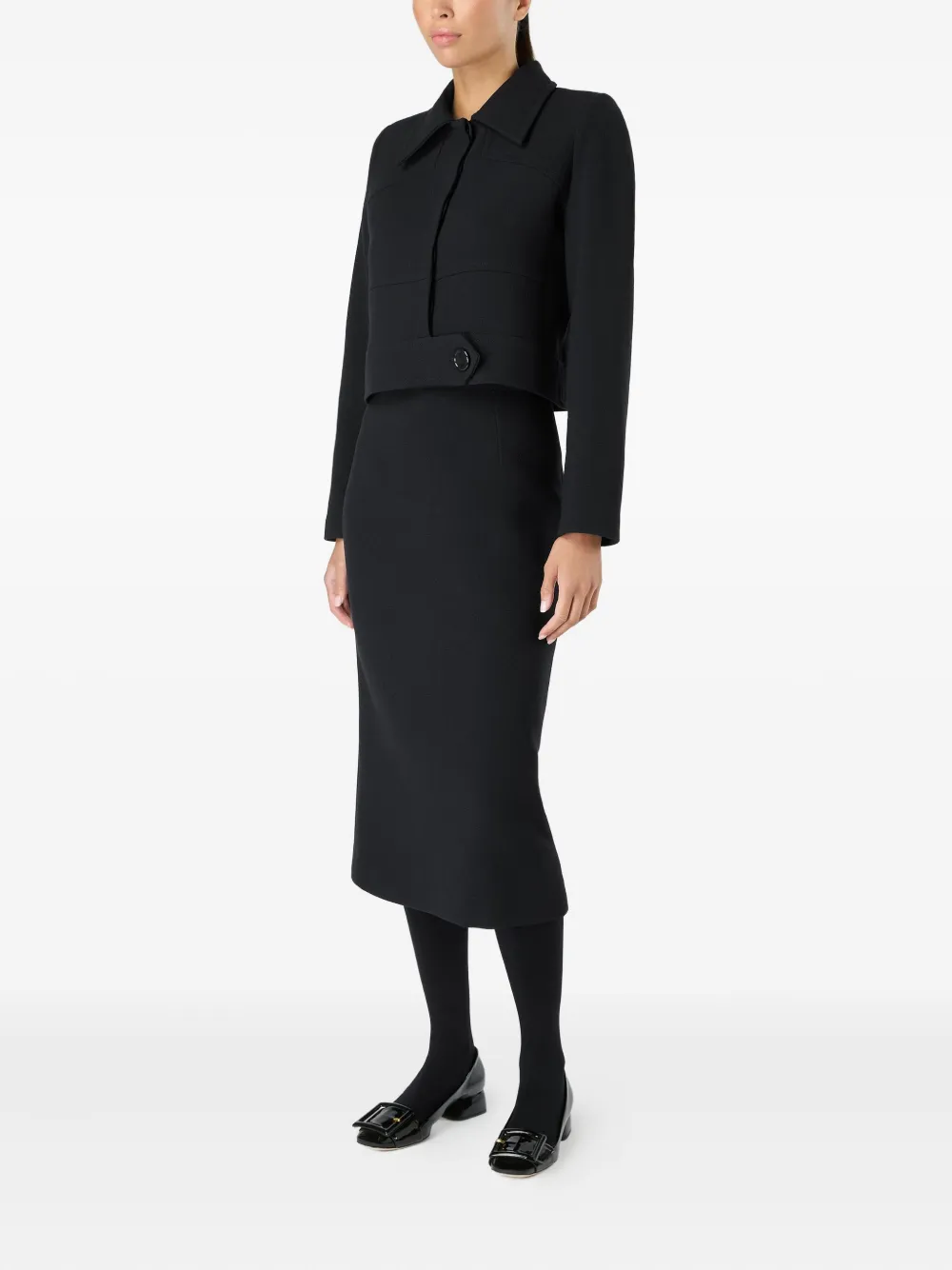 JANE Weaver panelled collared jacket | Cropped Jackets | Image 2