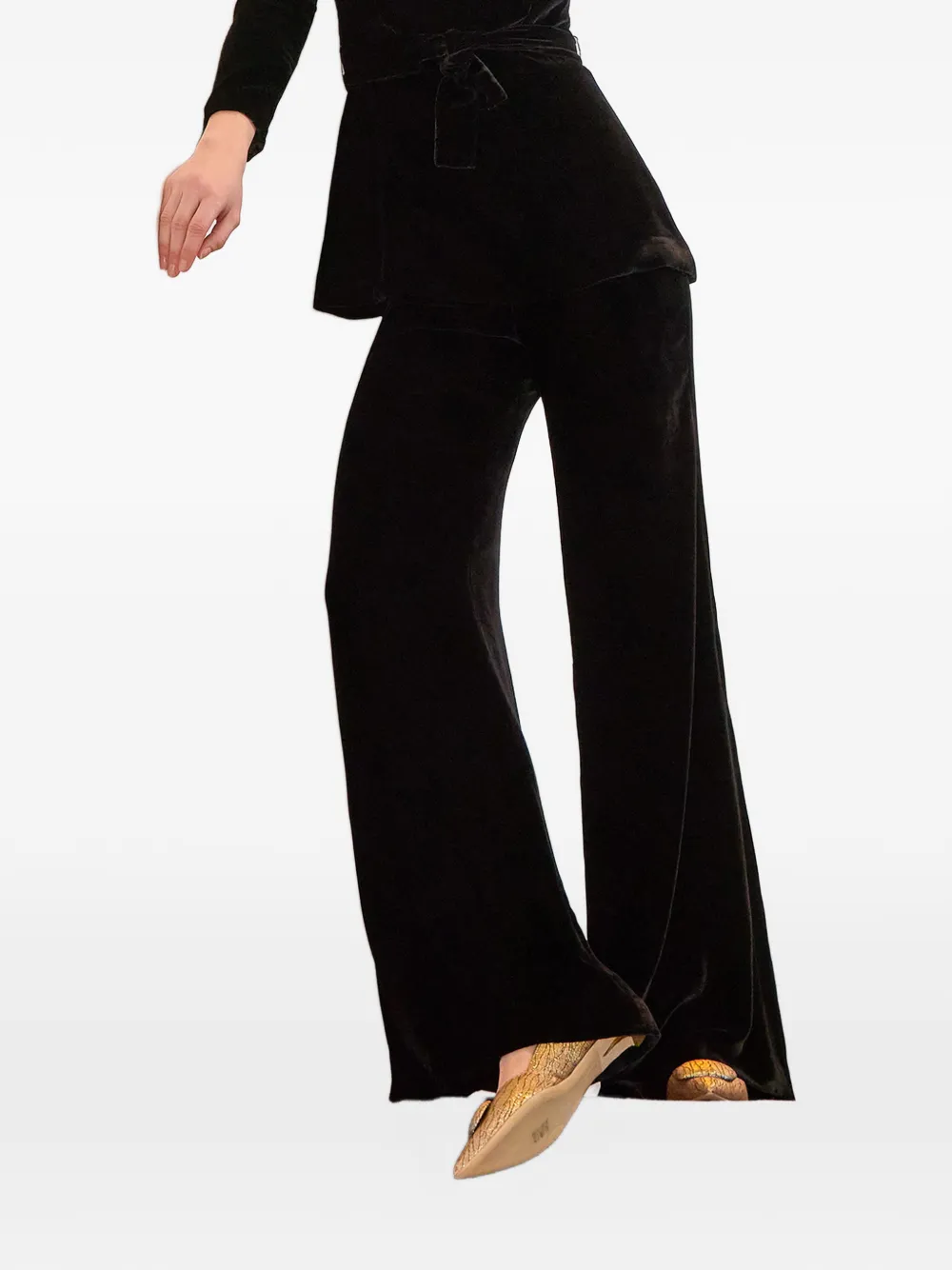 JANE belted trousers - Nero