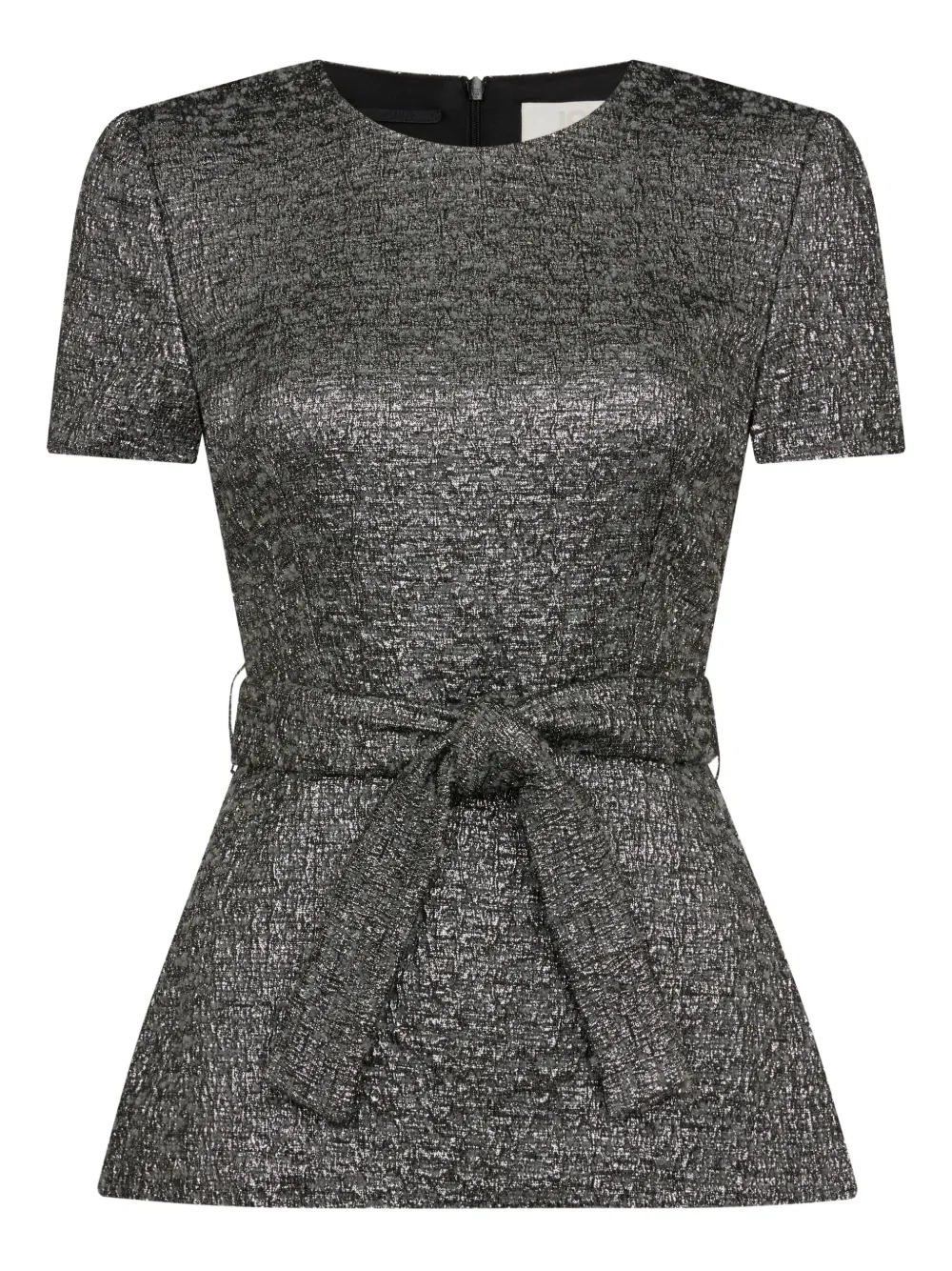 Womack textured belted top