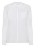 JANE mandarin-collar shirt - White