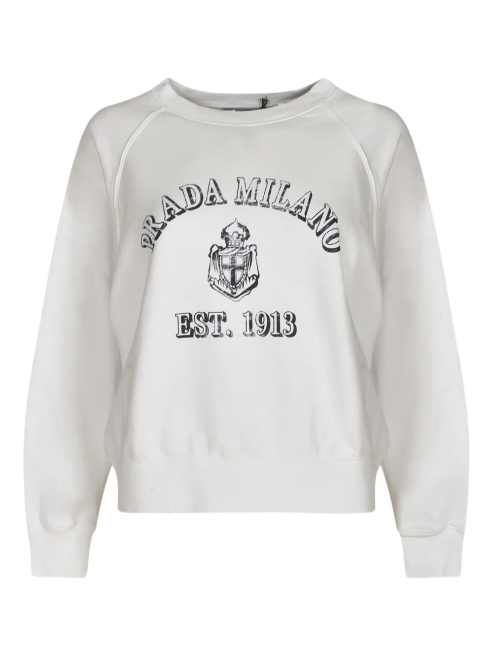 Prada Sweater met logoprint Wit