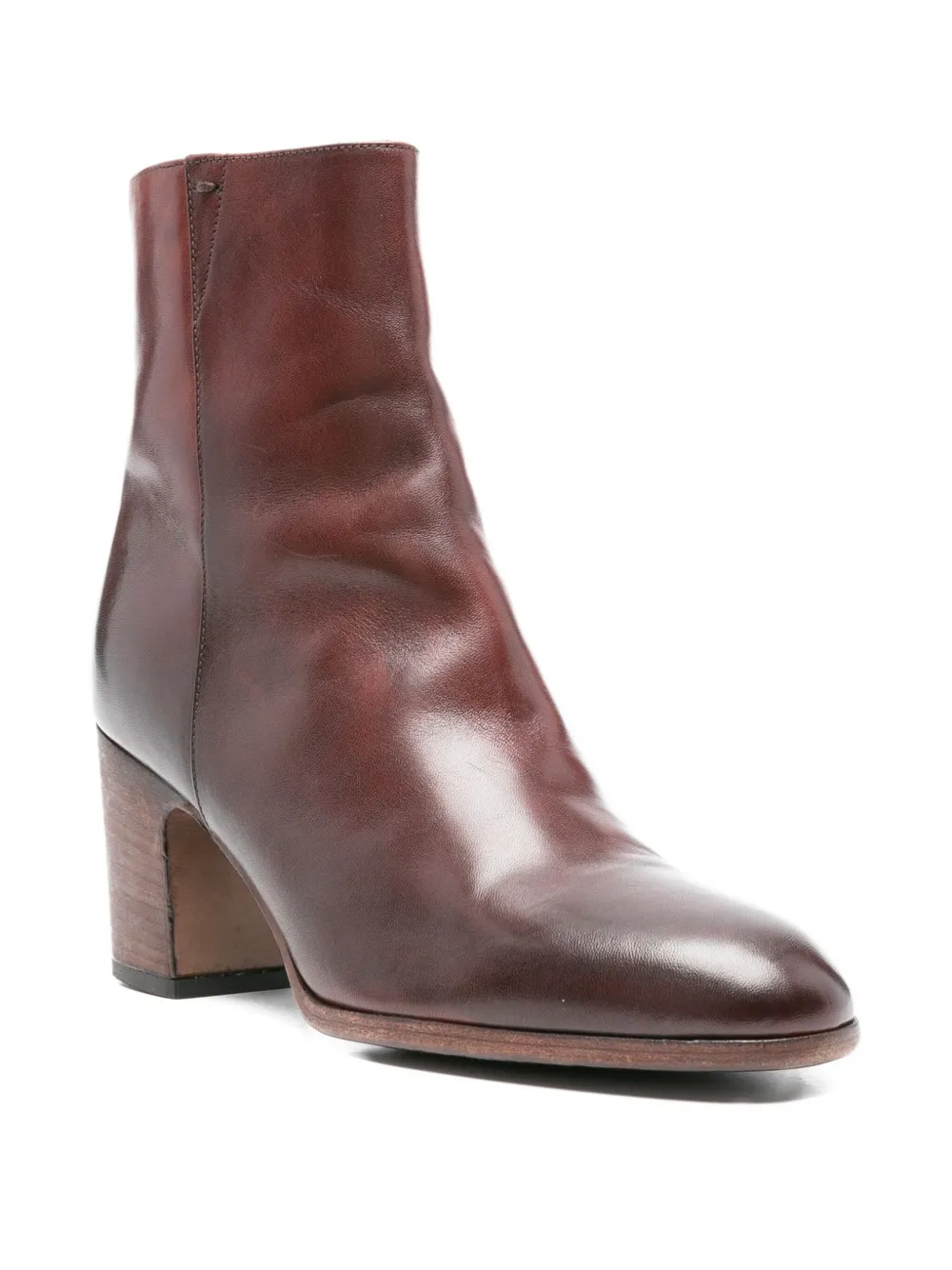 Pantanetti 75mm leather ankle boots Brown