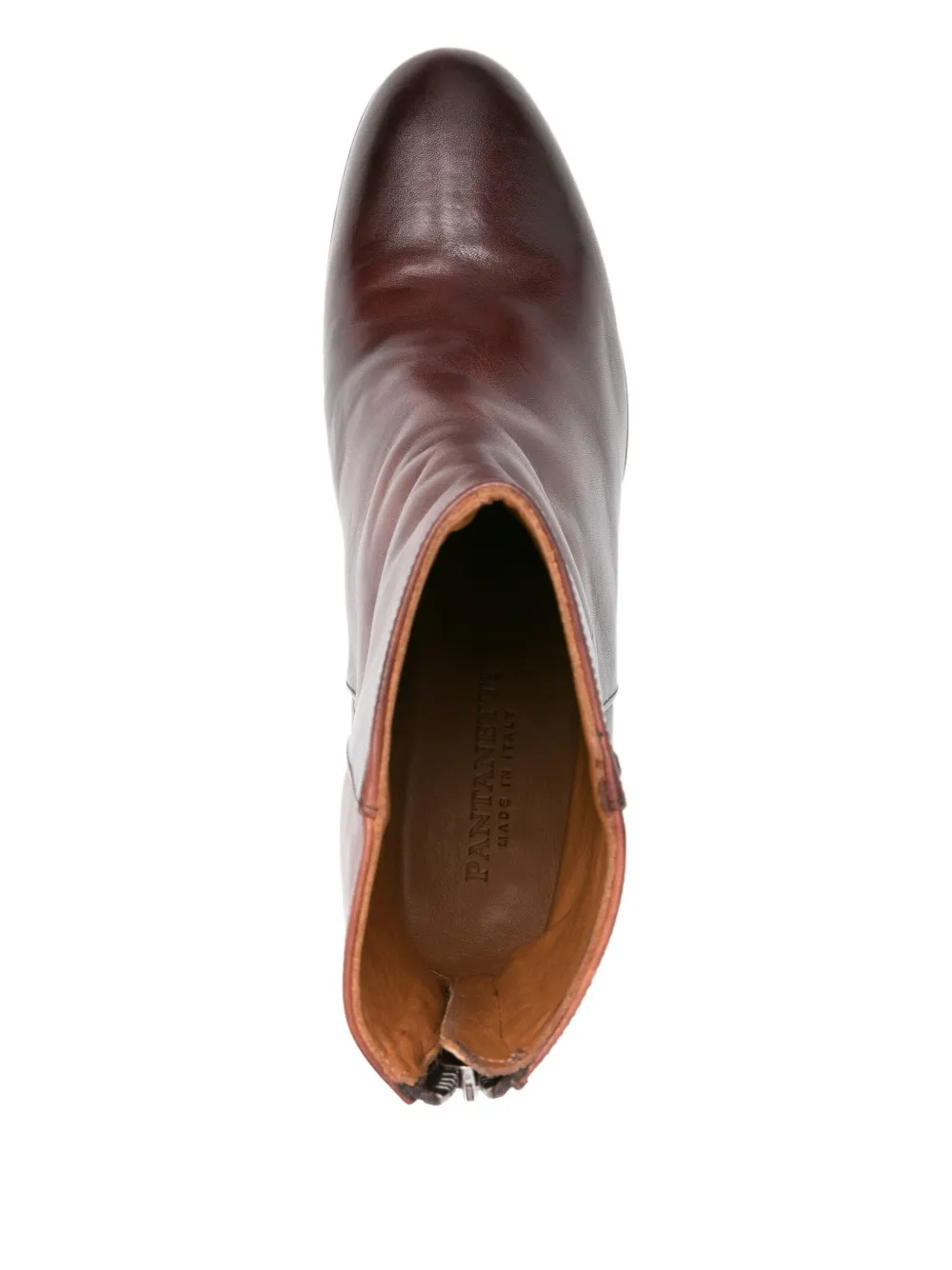 Pantanetti 75mm leather ankle boots Brown