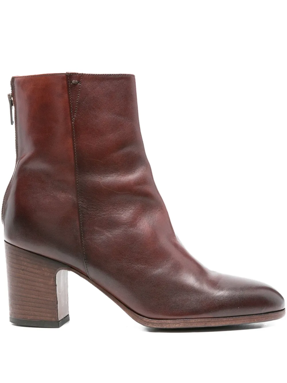 Pantanetti 75mm leather ankle boots - ブラウン Pantanetti 75mm leather ankle boots - ブラウン