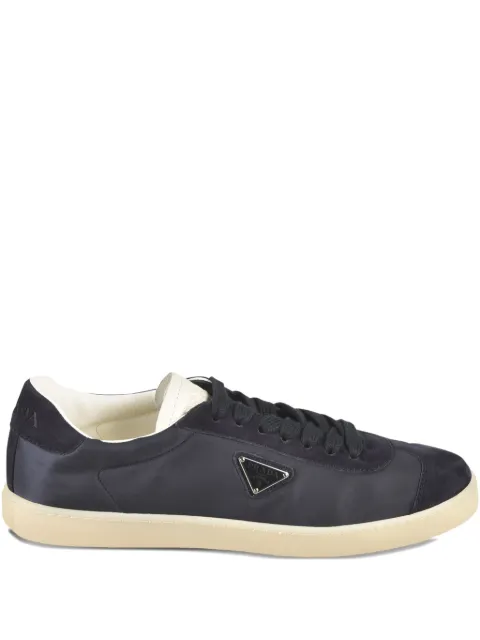 Prada suede-panelling sneakers