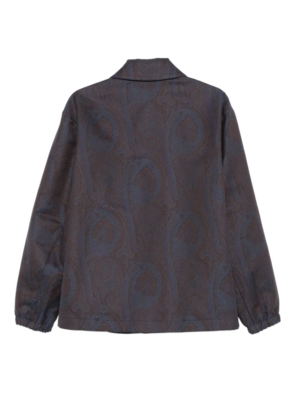 ETRO Coach shirtjack met paisley-print Blauw