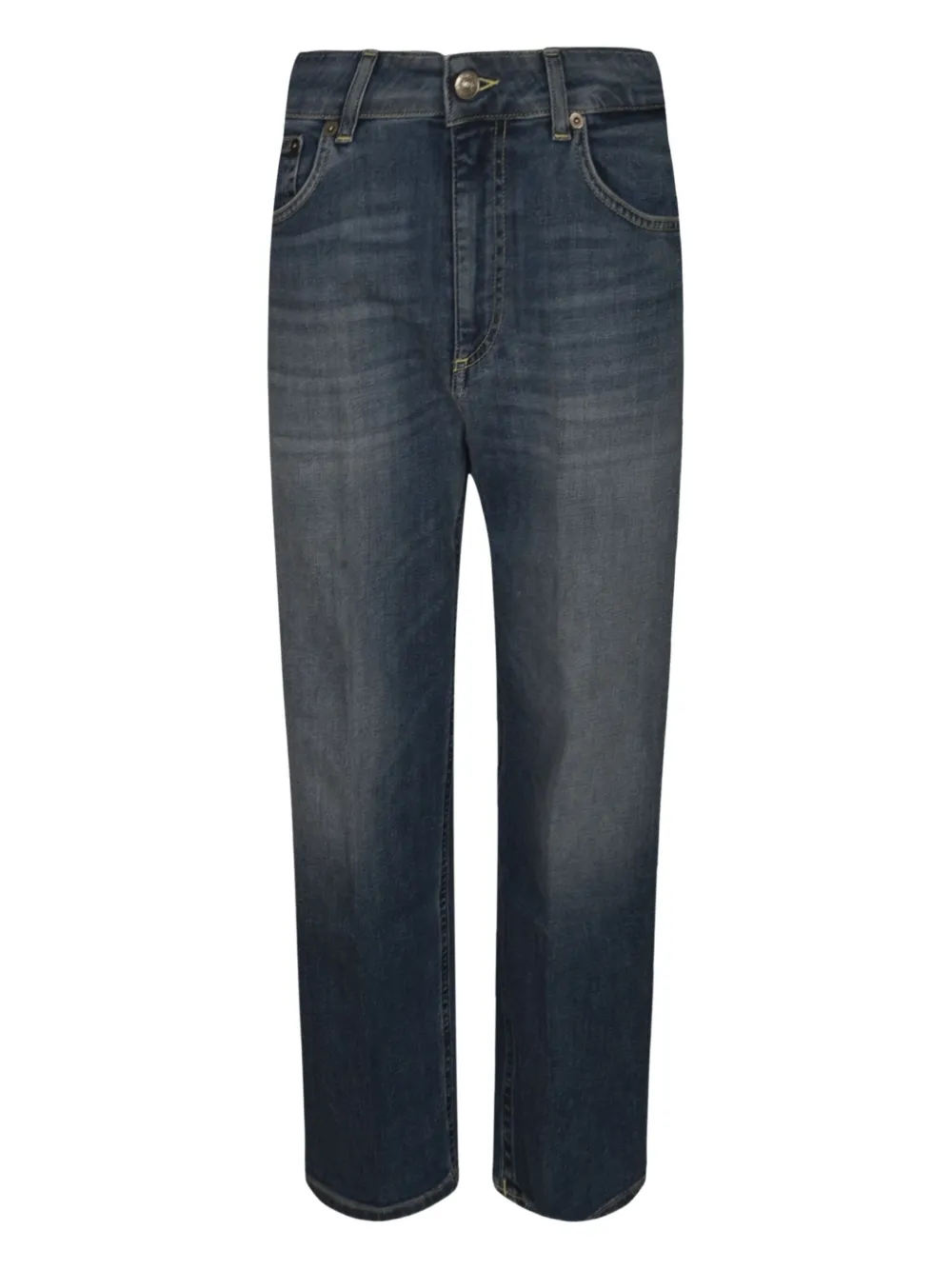 Dondup Low-rise Wide-leg Denim Trousers In Blue