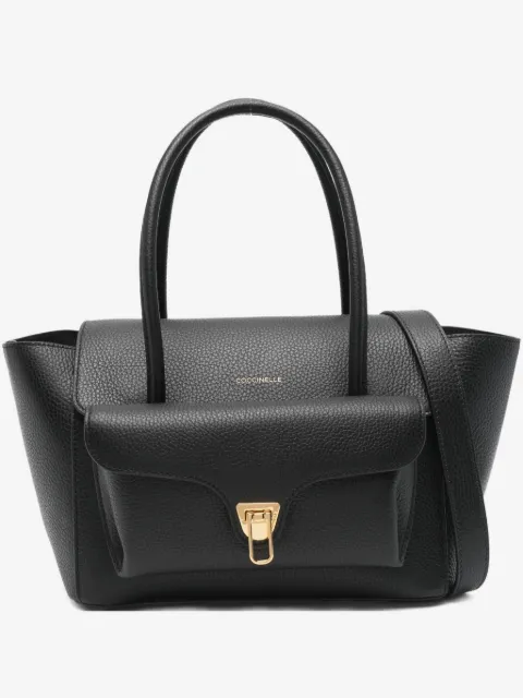 Coccinelle Mittelgroße Double Beat Tote Bag aus Leder