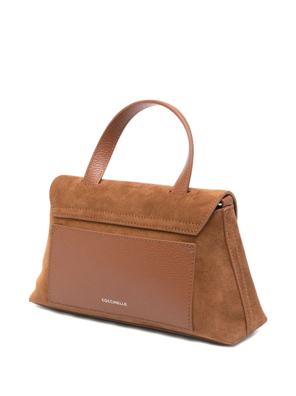 Coccinelle Nikla kleine suède shopper Bruin