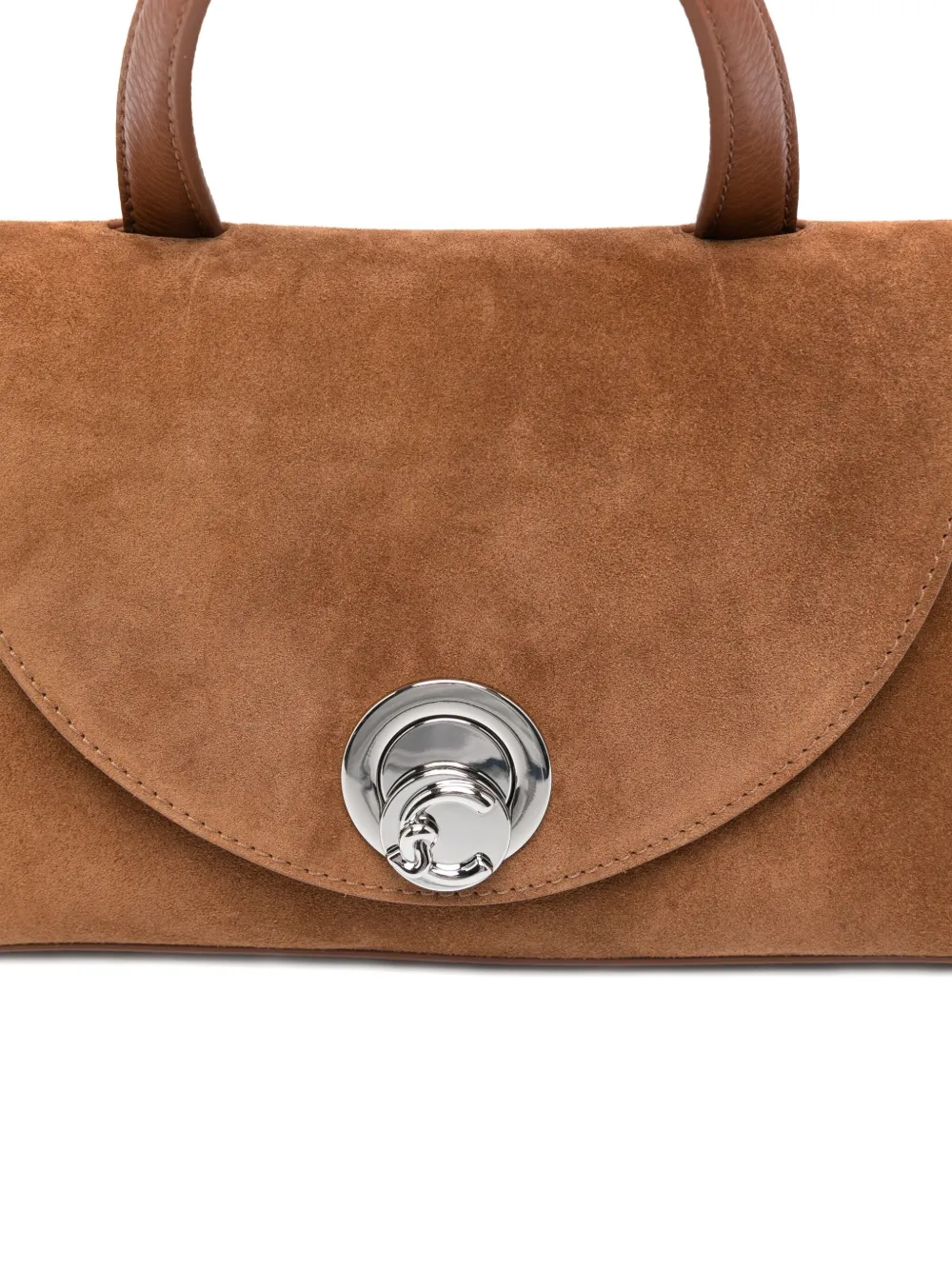 Coccinelle Nikla kleine suède shopper Bruin