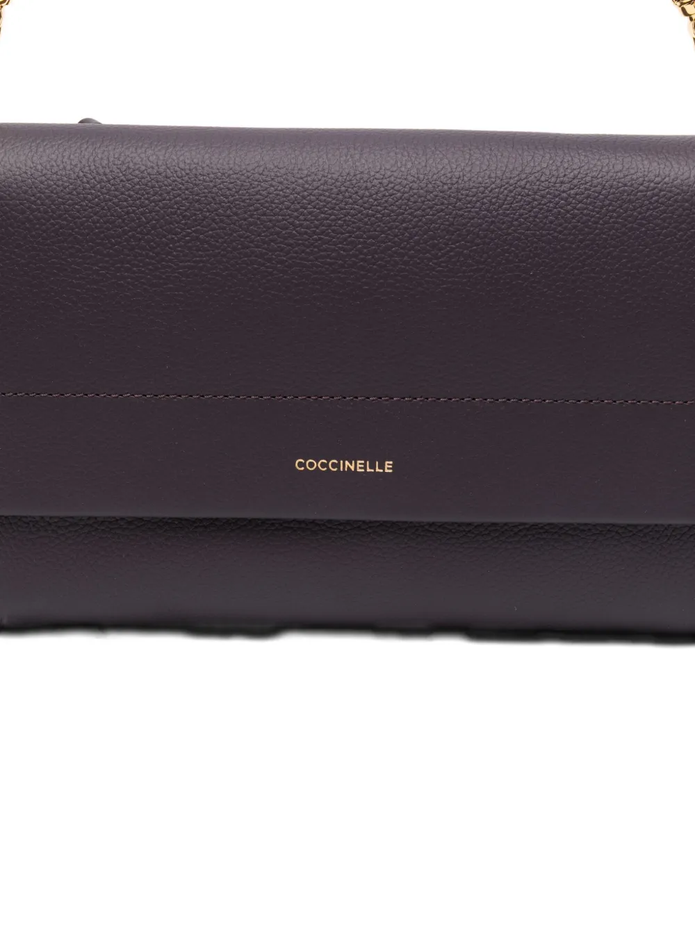 Coccinelle Boheme leather shoulder bag Paars