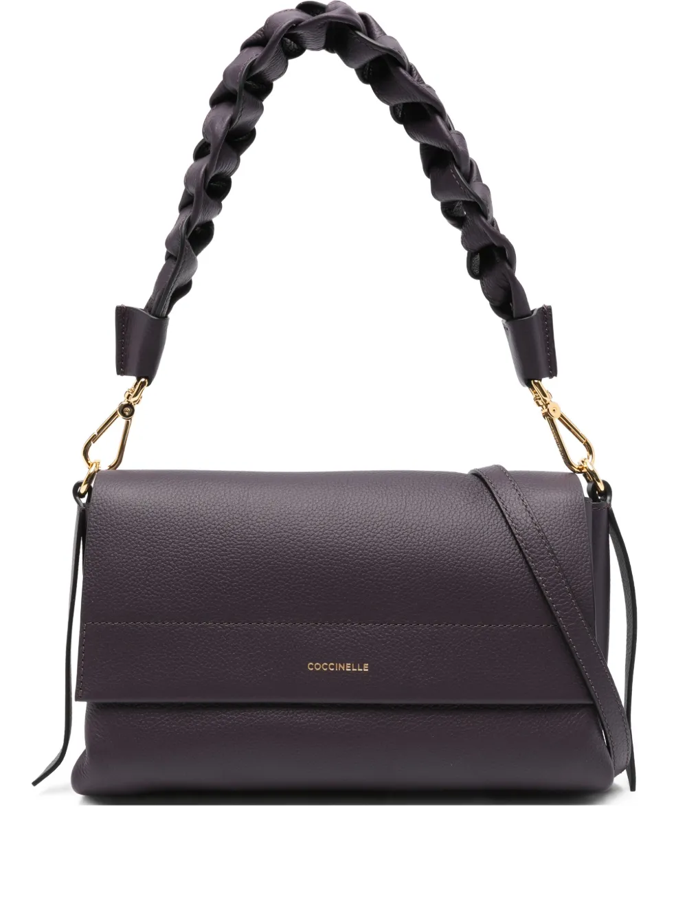 Coccinelle Boheme leather shoulder bag Paars