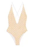 Missoni cross-back patterned swimsuit - Neutrals