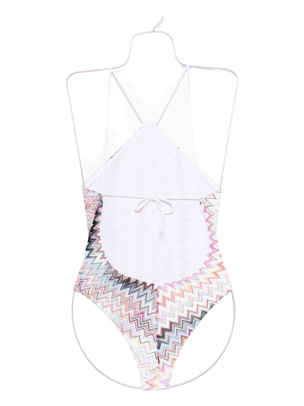 Missoni Badpak met zigzag patroon Wit
