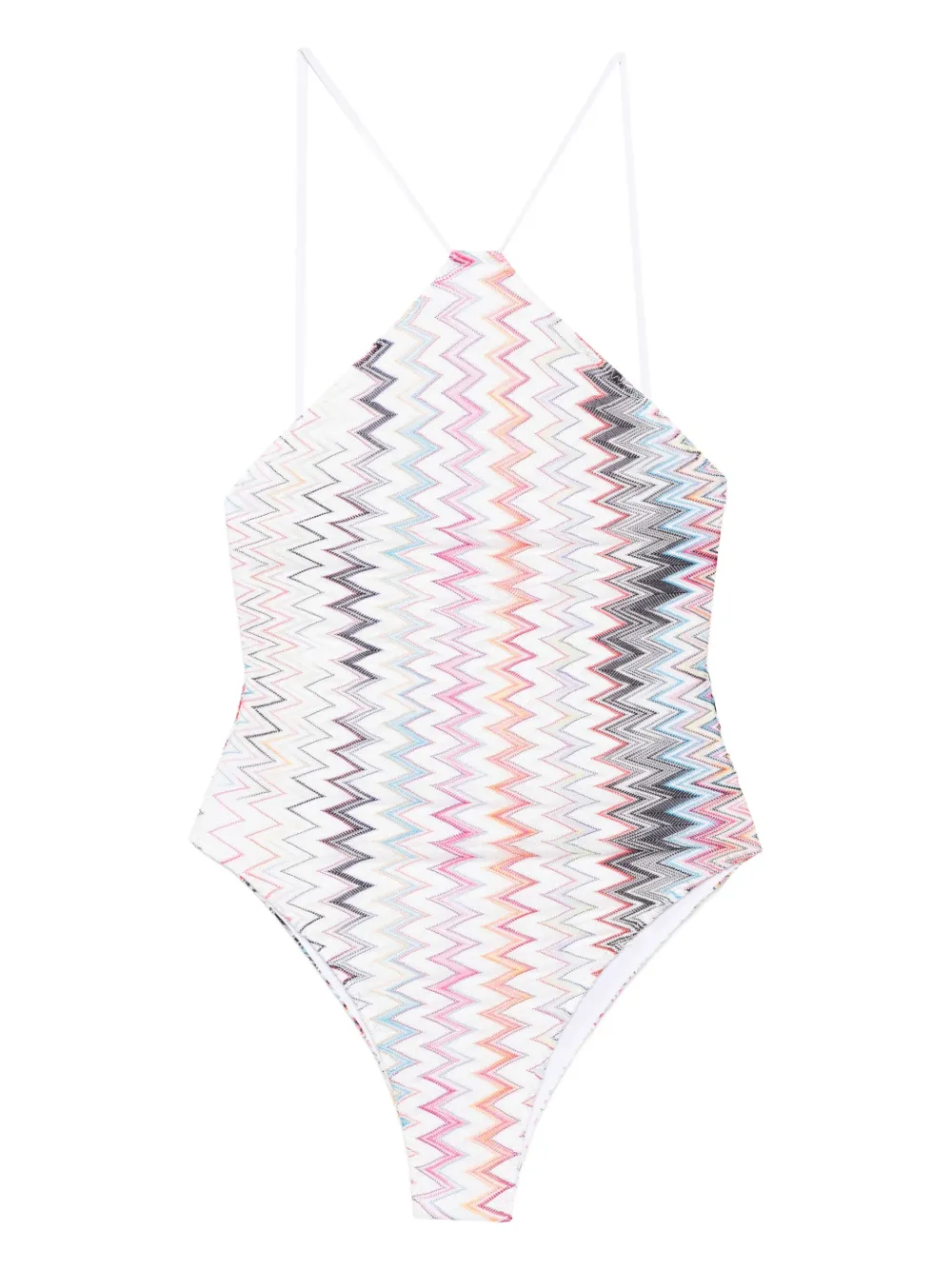 Missoni Badpak met zigzag patroon Wit