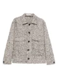 Tagliatore speckled-tweed jacket - Brown